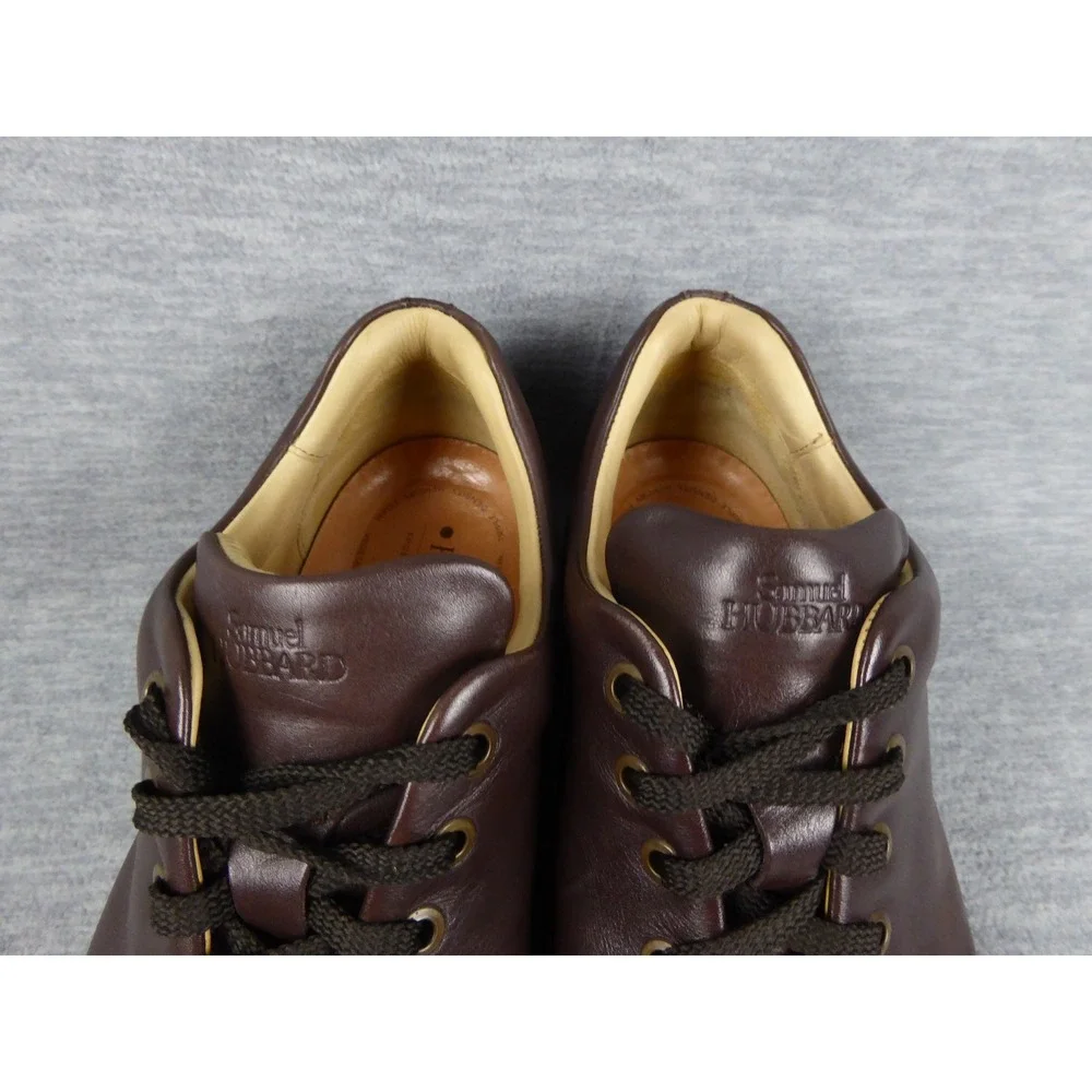 Samuel Hubbard Market Cap Oxfords Mens 10.5 M Chestnut Brown Leather M1310-061